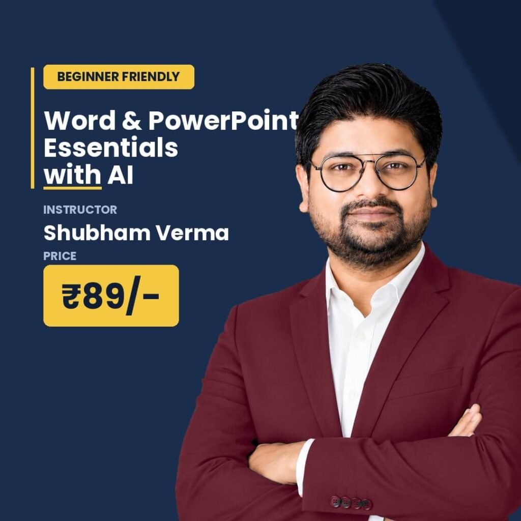 MS Word & PowerPoint Essentials with AI Course